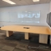 12' Maple Peninsula Boardroom Conference Table w/ Rounded Bullet
